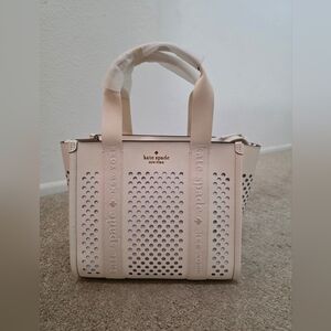 Kate Spade New York Perforated Cream Tote